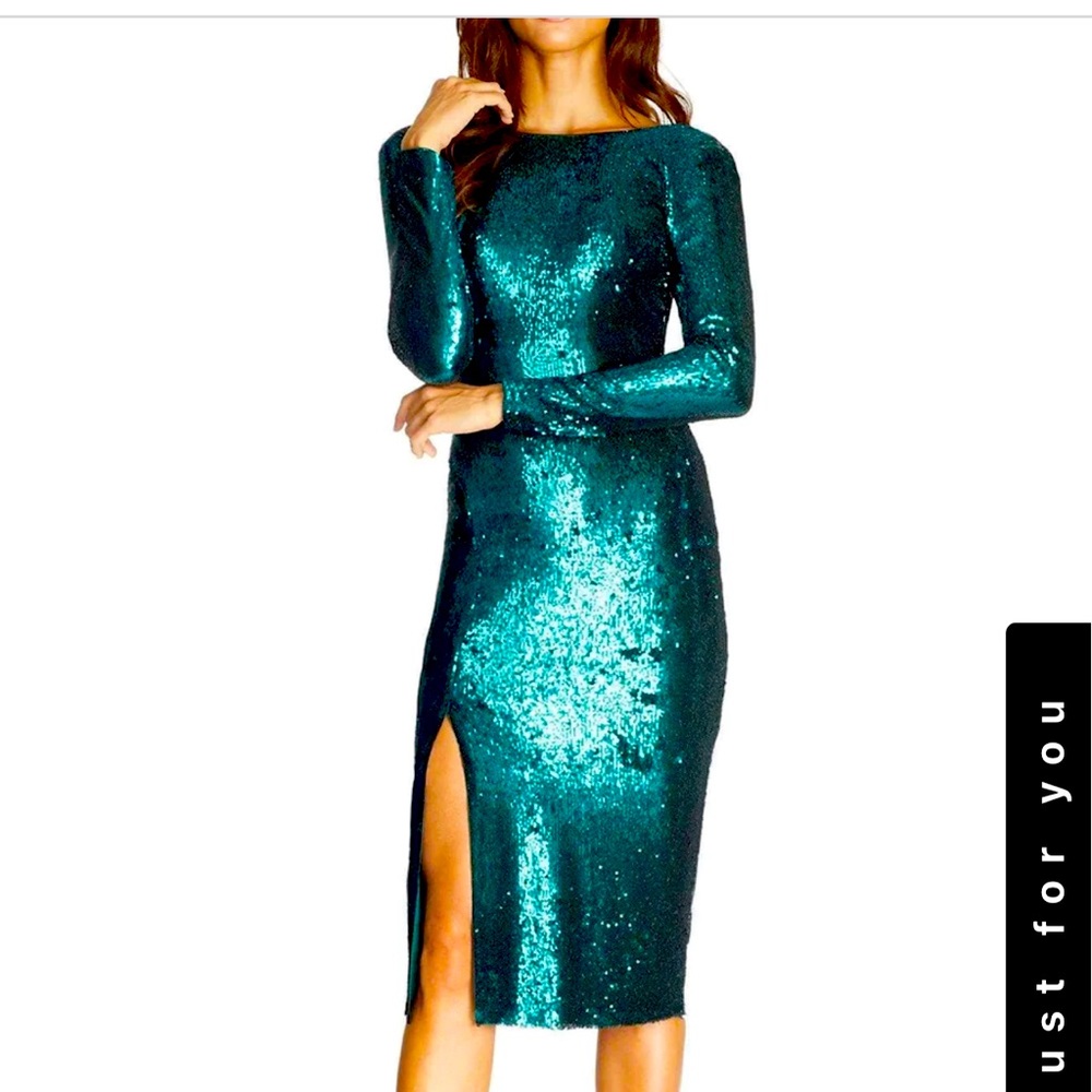Deep emerald sequence dress